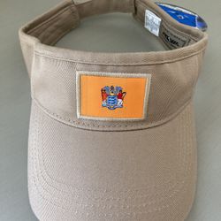 NEW TOW New Jersey VISOR ~ NJ State Seal Adjustable Strap HAT Khaki CAP