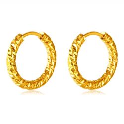 18K GOLD PLATED STAINLESS STEEL EARRINGS