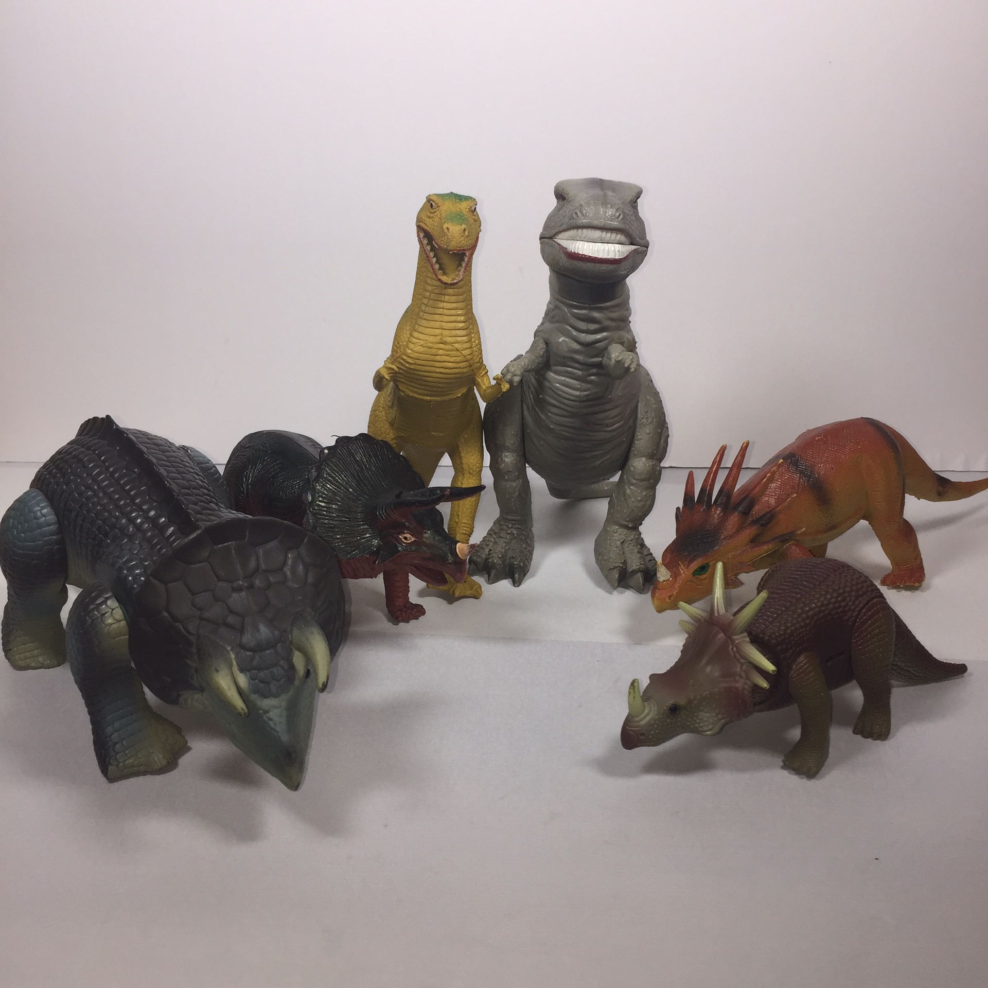 Vintage Lot of 6 Dinosaur Figures 1985-1990