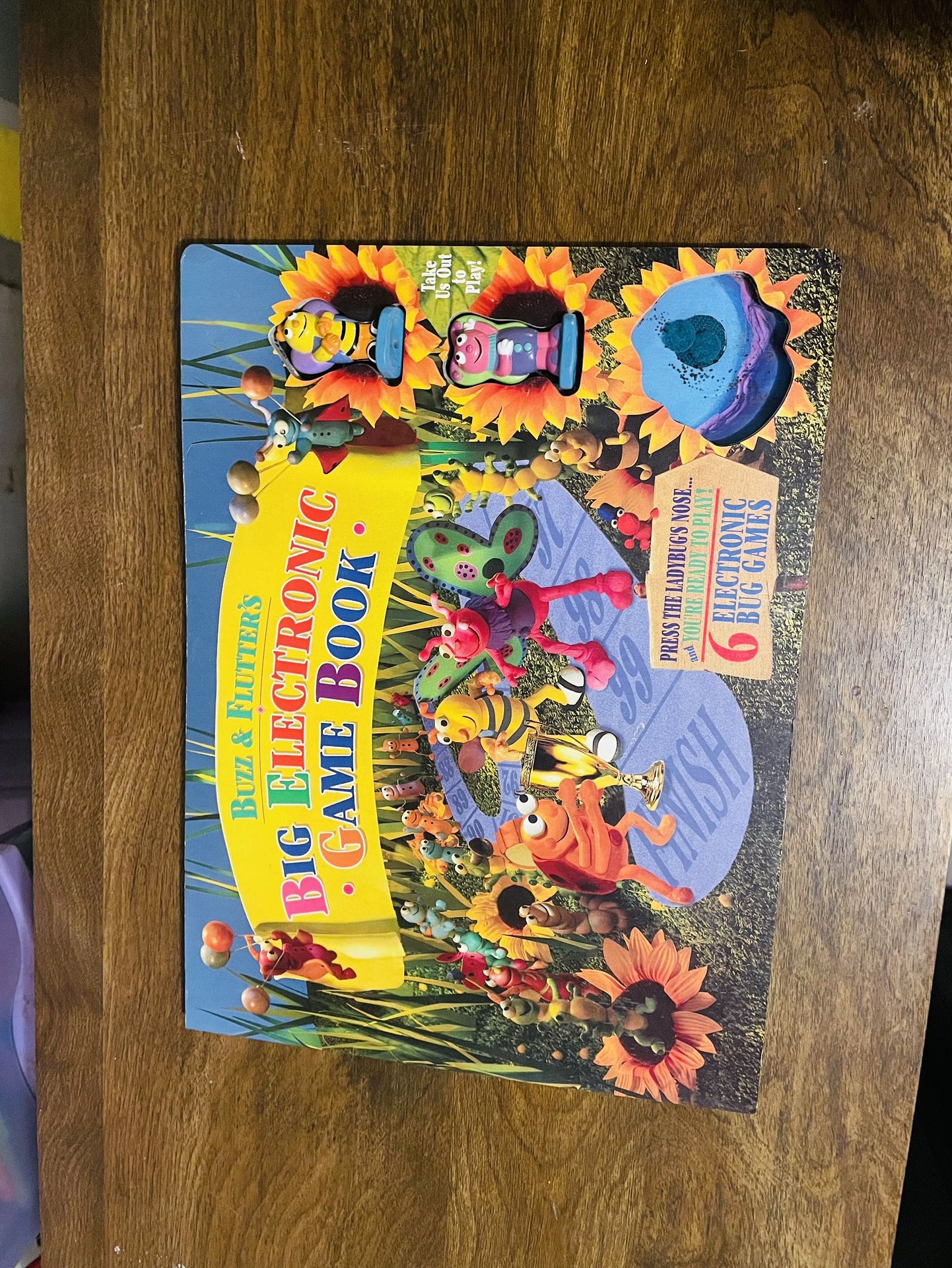 Preschool Playlights Ser.: Buzz and Flutter's Big Electronic Game Book by Tony Basilicato (1997, Children's Board Books)