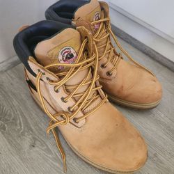 Brahma Men’s Waterproof Work Boots Wheat Size 10.5 Oil Resistant Nubuck