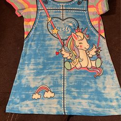 Girls One Piece Dress Size 12/18 Mos, New In Bag