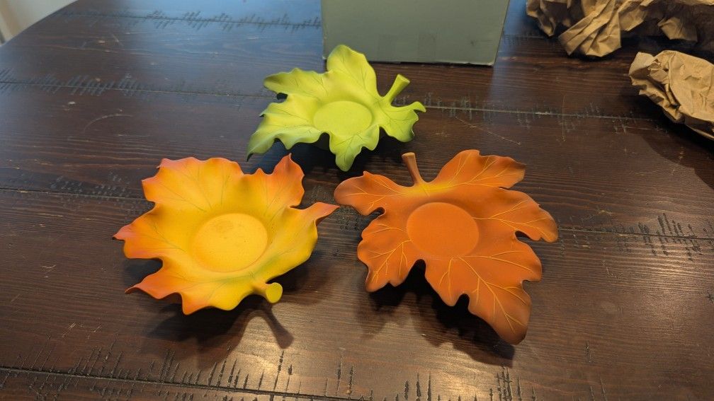 Whispering Leaves Candle Holders