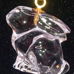 Clear Bunny Rabbit Pendant Charm
