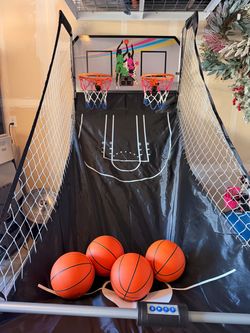 Dual Hoop Indoor Basketball Arcade Game