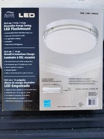 Altair Led 14 Flushmount Dimmable Light Fixture In Brushed Nickel Open In The Appcontinue To Mobile Website