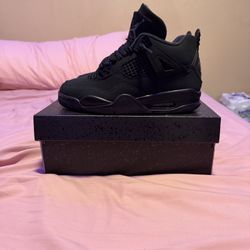Jordan 4 Black Cats 2025 Size 5Y
