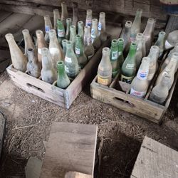 Vintage Pepsi. Rc Coke Sprite Glass Bottles 