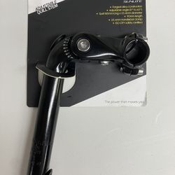 Sunlite Adjustable Quill stem  25.4 mm Diameter 90mm Length Black
