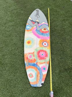 Stewart  Surfboard  80 with Tie-Dye Art
