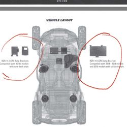 The MTX RZR-14-CORE is a specialized installation kit designed for 2014-2018 Polaris RZR models
