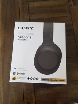 Sony WH-H900N h.Ear on 2 Wireless Over-Ear Noise Cancelling High Resolution Headphones (Black/Grey)