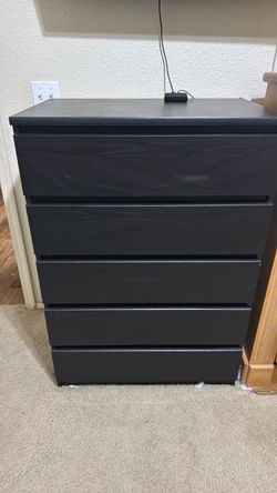 Black Tall dresser