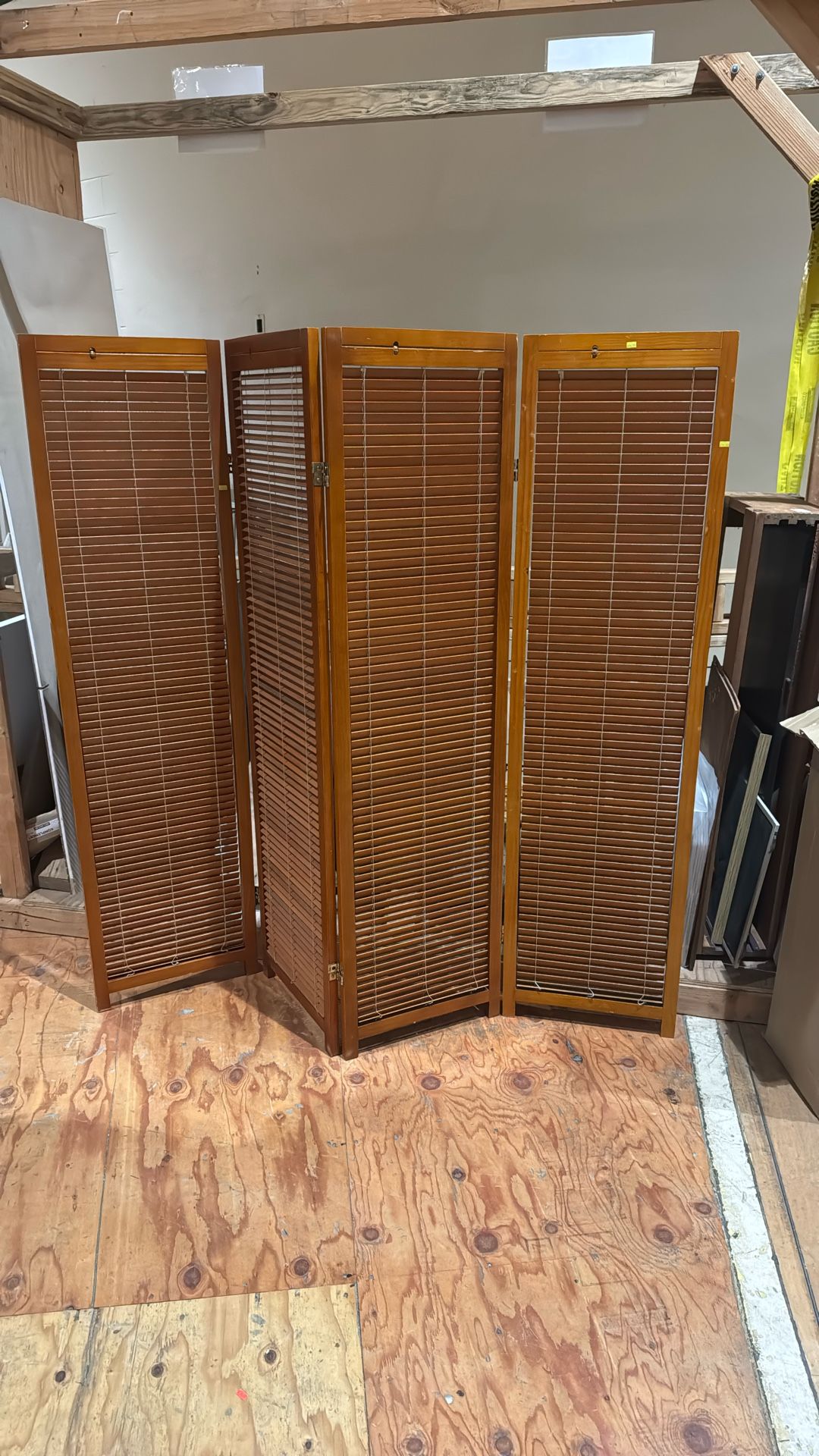 Wooded Folding Partition