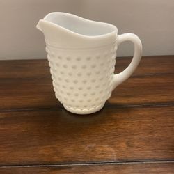 Vintage Milk Glass Pitcher