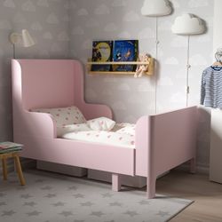 Pink IKEA bed