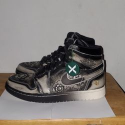 9.5 Mens 'Dia De Muertos' Air Jordan 1 High Zoom Comfort $220 OBO 