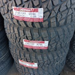 4 New Tires Installed/ Nuevas Llantas Instaladas 285/70/17 Land Spider MT Tires