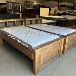 2 Twin Beds And Mattresses