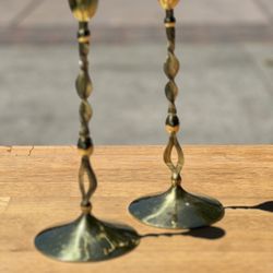 Brass Taper Candle Holders Anthropologie