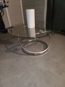 Glass table for living room