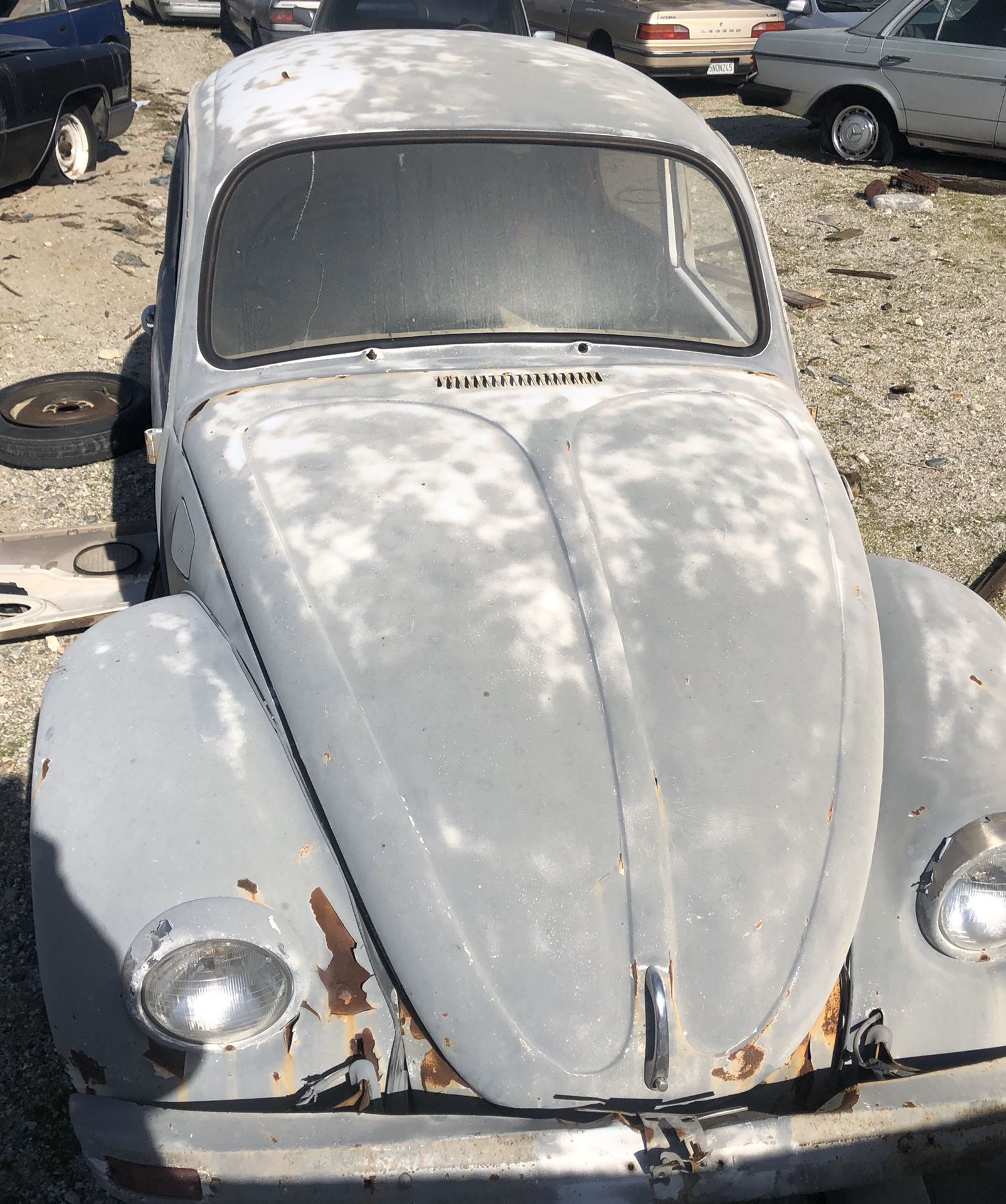 VW Beetle body and rolling chassis