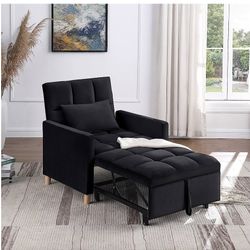 Black Sleeper Couch Chair