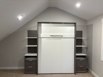 Wall Bed - Full Size w/ built in drawers + shelves