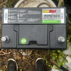 Like new group 34 everstart value 100% charge $5 with a old battery  and I got different types of batteries in my page