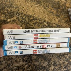 Nintendo Wii Video Games Lot Of 5 In Great Condition 