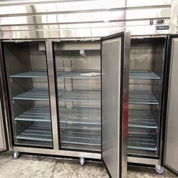 3 Door Stainless Steel Refrigerator