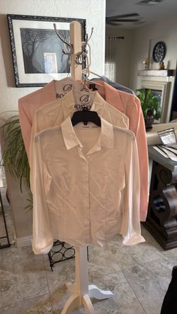 5 button down professional blouses- size Medium