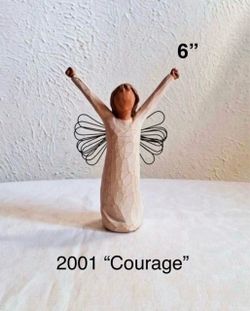 Willow Tree Angel Of "Courage" Figurine Sculture 6"