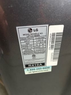LG LP1311BXR Portable Air Conditioner 13000 BTU
