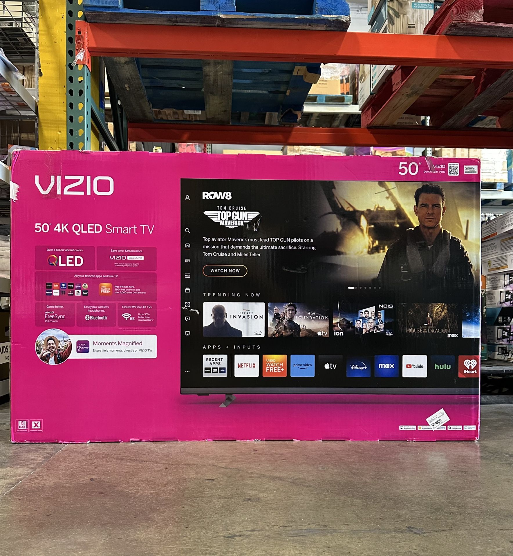 Vizio 50” 4K QLED Smart TV Brand New In Box