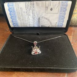 Multicolored Stone Pendant Necklace 