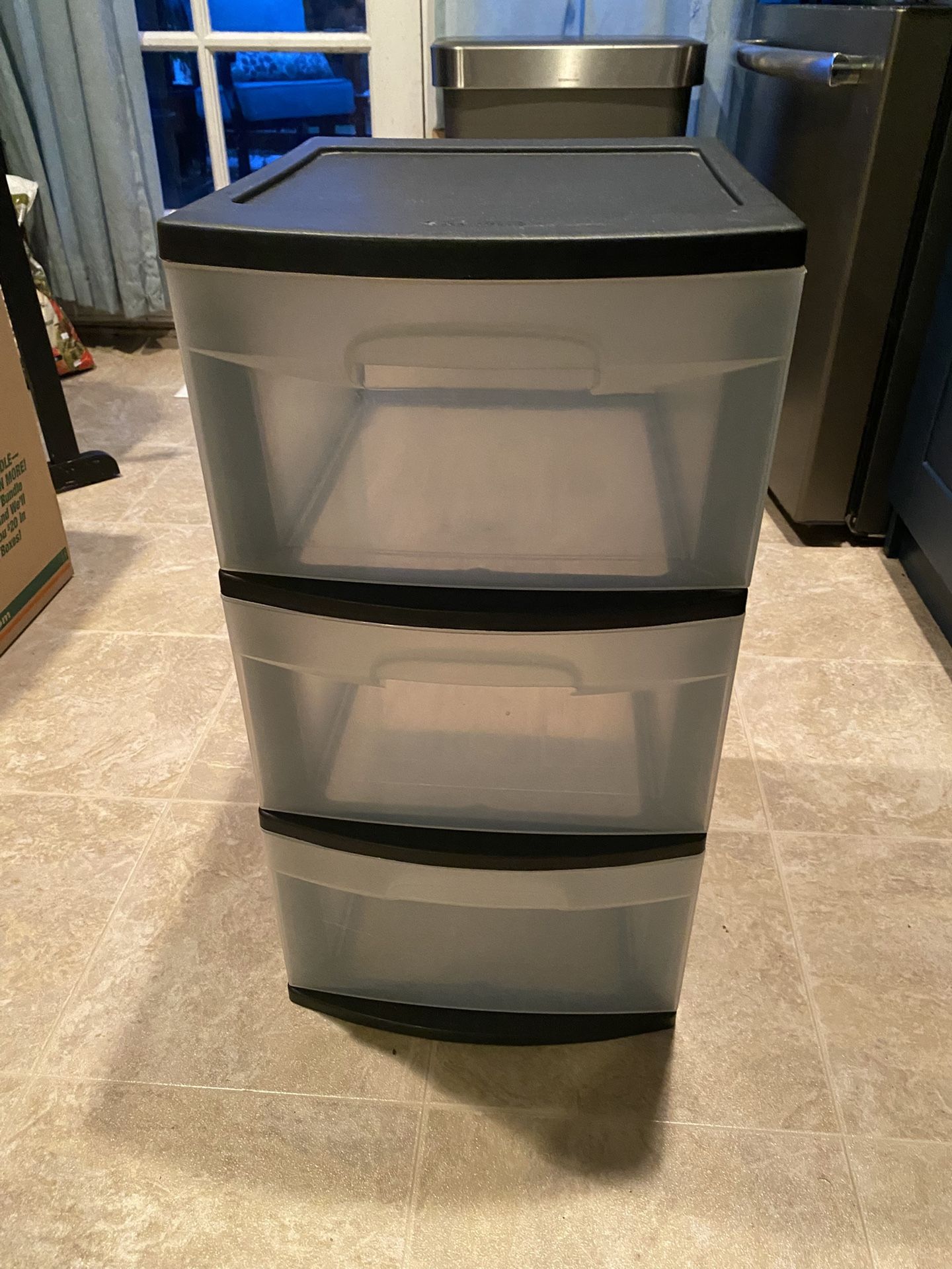 Sterilite Plastic 3 Drawer Unit