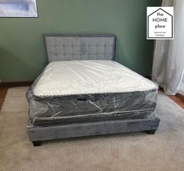 Queen Bed with Mattress Set 🚛