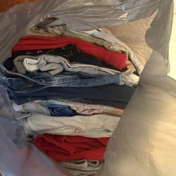 Bags of kids clothing