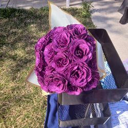 Purple Glitter Roses