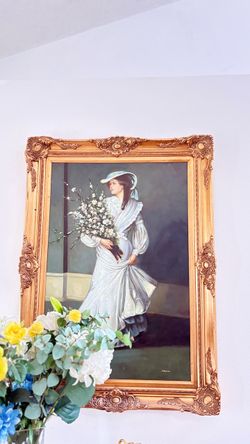 Vintage Victorian oil painting