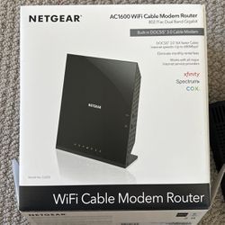 Netgear AC1600 WiFi Cable modem Router Model C6250