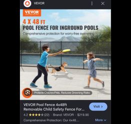 Pool Fence 4x48 and Bonus 4x12 piece