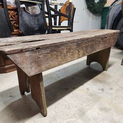 Darling Primative Shabby Chic Bench ... Super Cute!