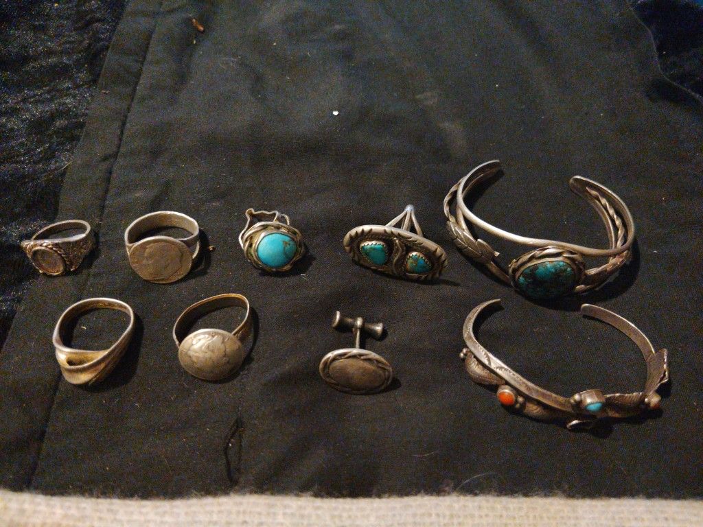 JEWLERY .925 Navajo, One Of A Kind, Turquoise