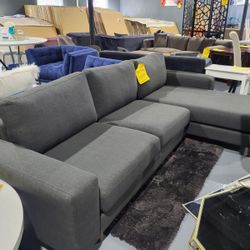 NEW SECTIONAL GRAY FABRIC 115x60