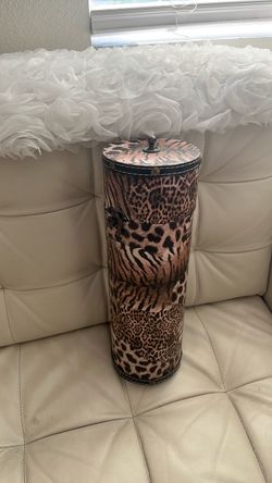 Leopard print wine box