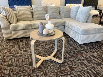 GRAY SECTIONAL L SHAPE COUCH - WE DELIVER 