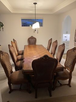 Dining table with chairs