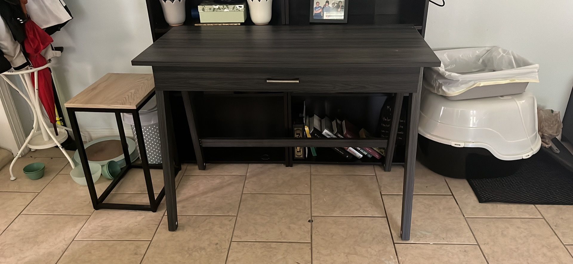 Grey Wooden Desk